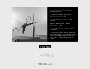 Fotoweek - La verdad : Pedro Benayas © moversinmover
